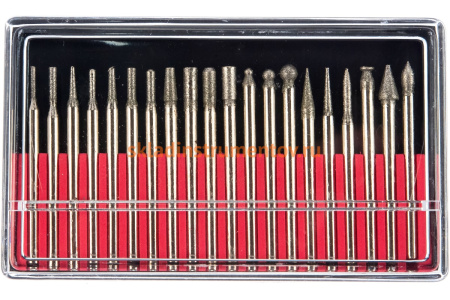 Набор абразивных шарошек по металлу КУРС 20 шт. 36483