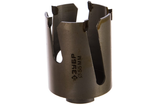 Коронка ПРОФИ Универсальная (55х55 мм; М16) Зубр 29514-55