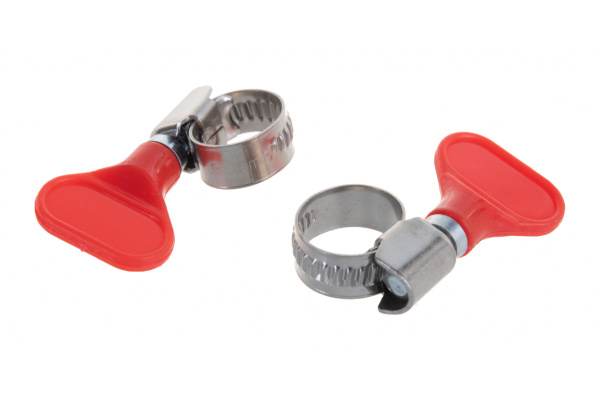 Хомуты Зубр ЭКСПЕРТ "Бабочка" нерж. сталь, накатная лента 9 мм, 8-14 мм, 2 шт. 37835-08-14