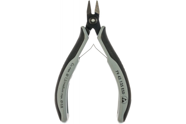 Прецизионные бокорезы для электроники Knipex KN-7942125ESD