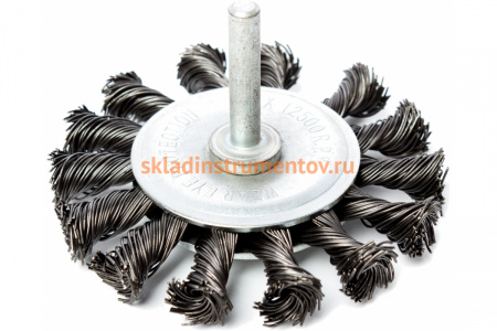 Кордщетка радиальная витая (65 мм) для дрели REDVERG 6623591