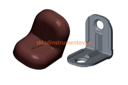 Уголок с заглушкой MFK-TORG 20х20х16х1.2 орех 7 20 20 7