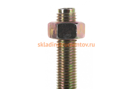 Клиновой анкер Зубр М16 х 220 мм, 6 шт, желтопассивированный 302032-16-220