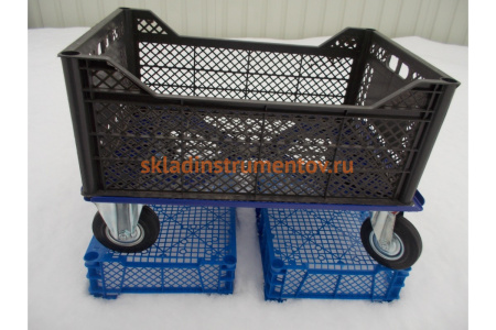 Тележка RUSKLAD "Скейт" (400х600) d125мм Тележка RUSKLAD "Скейт" (400х600) d125мм