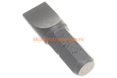 Торцевая вставка (бита) 1/4", Slotted, 8х1.6мм, 25мм KING TONY 102508S2