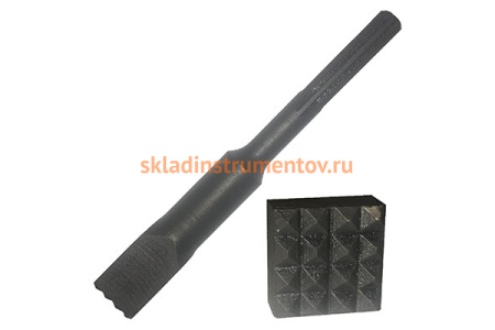 Бучарда квадратная (32х32х250 мм; SDS-MAX; 16 насечек) ПНЕВМО-ТРЕЙД БучКв32-32-250-16-8-SDS-MAX