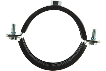 Трубный хомут с гайкой ЗУБР 2 1/2", 6шт, оцинкованный 37850-75-80