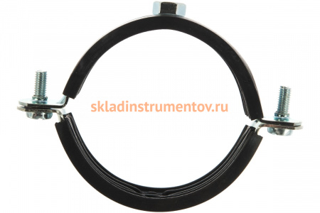 Трубный хомут с гайкой ЗУБР 2 1/2", 6шт, оцинкованный 37850-75-80