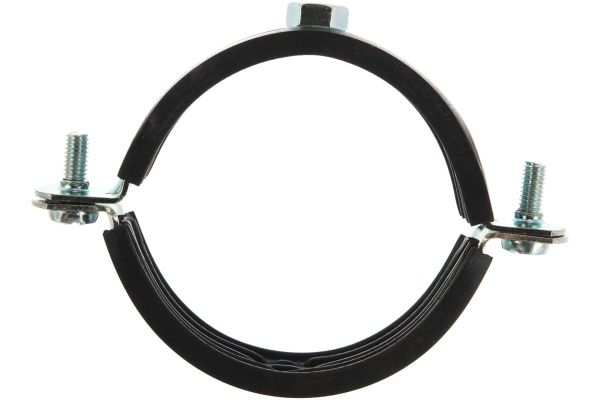 Трубный хомут с гайкой ЗУБР 2 1/2", 6шт, оцинкованный 37850-75-80