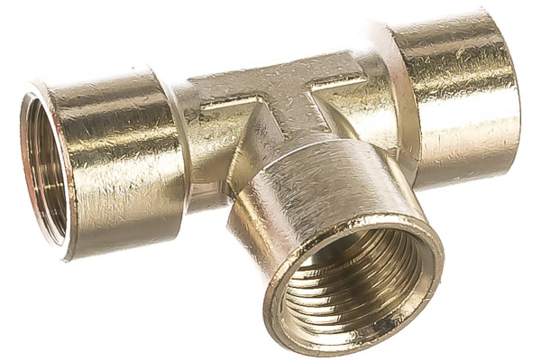 Переходник тройник Т-образный 1251/4 258/4 T-FFF 1/2" GAV 34388