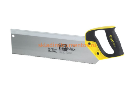 Универсальная ножовка по дереву с обушком и с закаленным зубом 13х350мм Stanley Fatmax 2-17-202