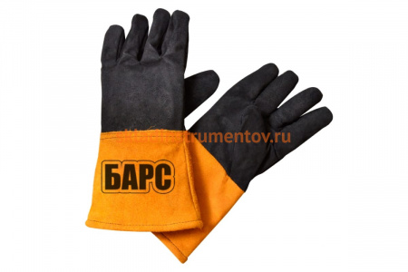 Пятипалые спилковые утепленные краги БАРС нить Kevlar, спилок КРС СВ000012786