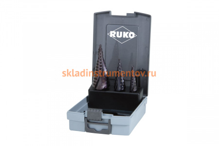 Набор сверл ступенчатых (3 шт; 4-30 мм; HSS-TiALN) Ruko 101026FRO