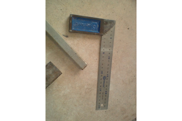 Столярный угольник 250мм, нерж.сталь, чугунное основание КОБАЛЬТ 243-417