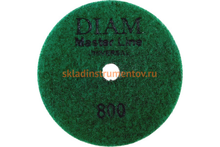 Круг алмазный гибкий шлифовальный Master Line Universal (100х15 мм; №800; сухая/мокрая) Diam 000627