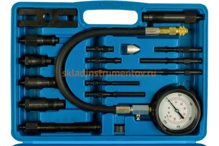 Дизельный компрессометр 0-1000PSI и 0-70атм с адаптерами для всех дизелей в мире AE&T TA-G1011