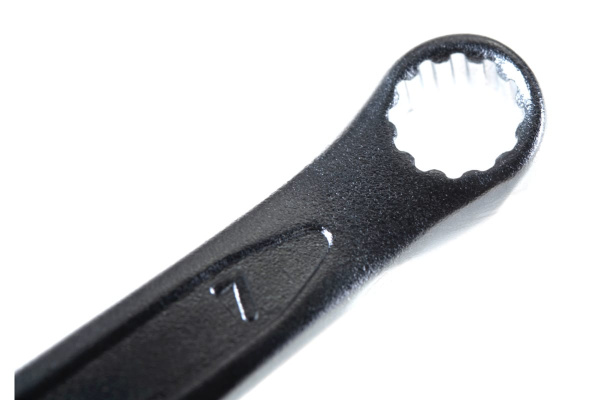 Комбинированный ключ 7мм Chrome vanadium на держателе ЭВРИКА ER-53071