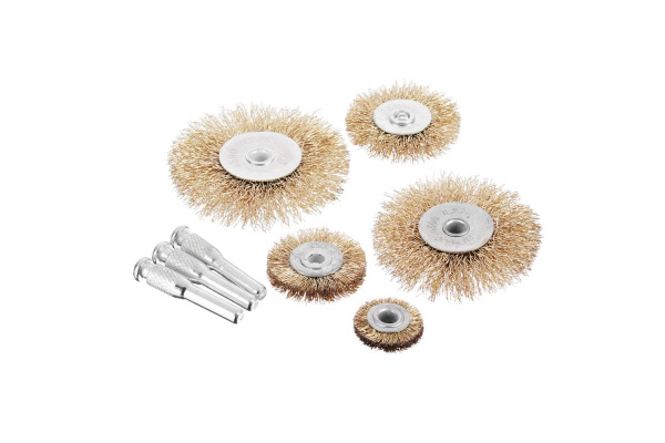 Набор щеток плоских металлических со шпильками (5 штук; 25, 38, 50, 63, 75 мм) ЕРМАК 656-034