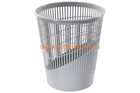 Корзина для бумаг BRAUBERG 11 литров, сетчатая, серая 230442 Корзина для бумаг BRAUBERG 11 литров, сетчатая, серая 230442