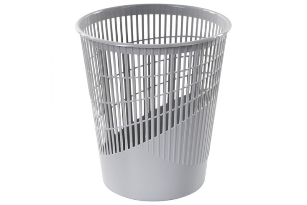 Корзина для бумаг BRAUBERG 11 литров, сетчатая, серая 230442 Корзина для бумаг BRAUBERG 11 литров, сетчатая, серая 230442