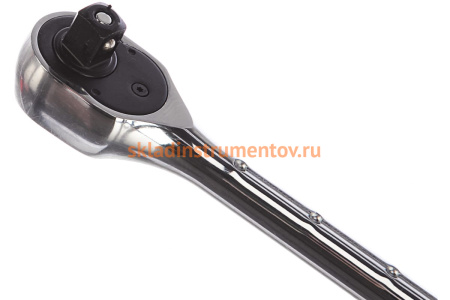 Трещотка 72-зубцовая с телескопической резиновой рукояткой (1/2”, 305-405 мм) JTC 5027