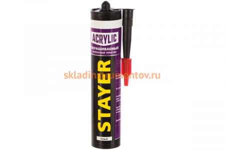 Герметик "MASTER" акриловый белый (260 мл) STAYER 41211-0_z01