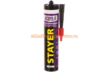 Герметик "MASTER" акриловый белый (260 мл) STAYER 41211-0_z01