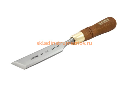 Косая левая стамеска с ручкой NAREX WOOD LINE PLUS 26 мм 811176