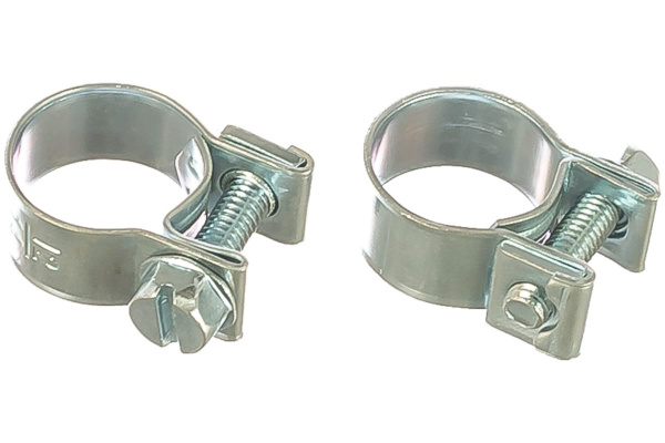 Металлические хомуты СИБРТЕХ , MINI 12-14мм, ширина 9мм, винтовой, W1, 2шт 47504