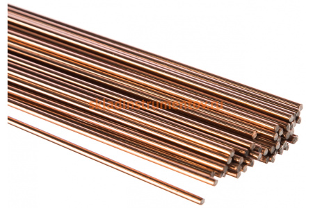 Прутки омедненные TIG ER70S-6 (2 мм; 1000 мм; 2 кг) КЕДР 8012850