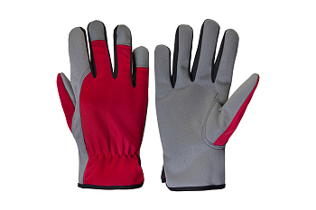 Трикотажные перчатки Jeta Safety Motor красный/серый JLE621-10/XL