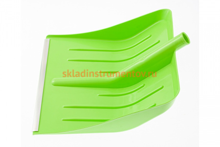 Лопата для уборки снега СИБРТЕХ пластиковая зеленая 616195