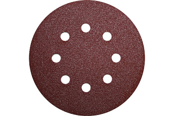 Круг шлифовальный на липкой основе (5 шт; 125 мм; Р80) ПРАКТИКА 031-495