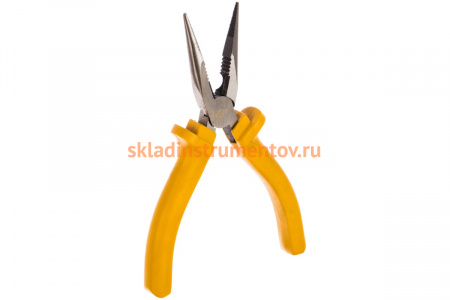 Плоскогубцы 160мм комбинированные с удлиненными закругленными губками, изолированная 1-компонентная ручка, полированная GRIFF 003927