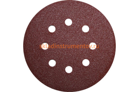 Круг шлифовальный на липкой основе (5 шт; 125 мм; Р80) ПРАКТИКА 031-495