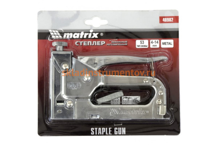 Мебельный регулируемый степлер MATRIX MASTER 40902
