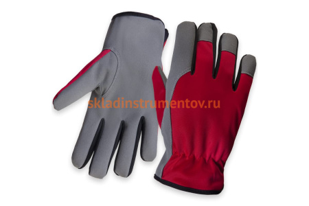 Трикотажные перчатки Jeta Safety Winter Motor с утепленной подкладкой, красный/белый JLE625-8/M Трикотажные перчатки Jeta Safety Winter Motor с утепленной подкладкой, красный/белый JLE625-8/M