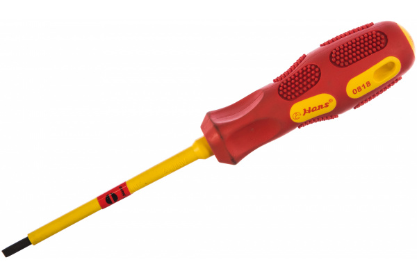 Шлицевая отвертка Hans для электрика 4х100 мм 0818M4-4
