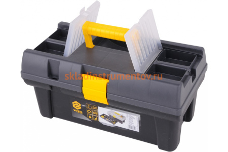Пластмассовый ящик для инструмента 16 с ячейками VOREL 415х226х200мм 78812