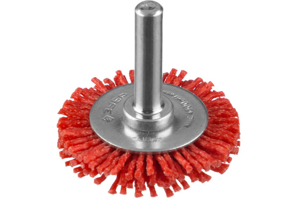 Щетка дисковая ПРОФЕССИОНАЛ (38 мм; 1.2 мм; нейлоновая проволока с абразивным покрытием) для дрели Зубр 35161-038_z02