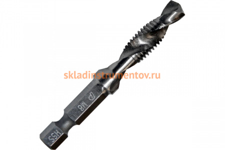 Сверло-метчик М8 (64 мм; HEX 1/4) ПРАКТИКА 775-006