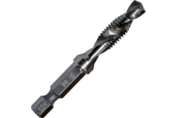 Сверло-метчик М8 (64 мм; HEX 1/4) ПРАКТИКА 775-006