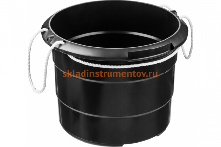 Строительное ведро с канатными ручками, пластмассовое, высокопрочное Stayer 40л 06085-40