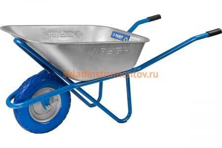 Строительная тачка ЗУБР ПТ-200 одноколесная, 110 л/220 кг 39903_z01