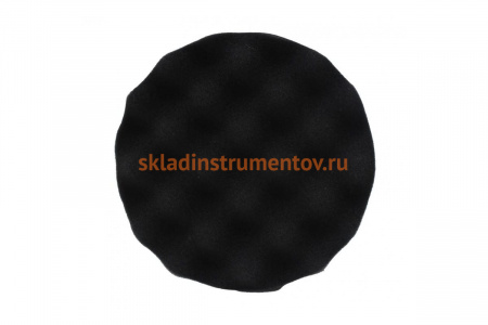 Губка черная для полировки самоцепляющаяся 180 мм ROCKFORCE RF-PSP180W/B
