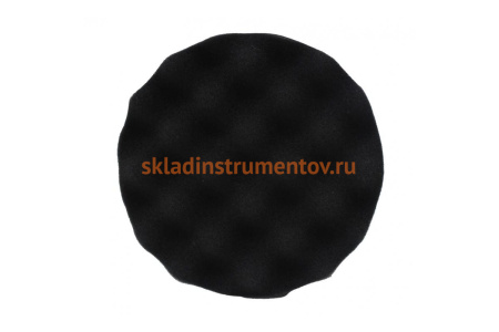 Губка черная для полировки самоцепляющаяся 180 мм ROCKFORCE RF-PSP180W/B
