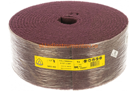 Рулон из нетканного абразивного материала (115 мм; 10 м; Р180) KLINGSPOR 258887 Рулон из нетканного абразивного материала (115 мм; 10 м; Р180) KLINGSPOR 258887