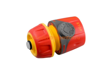 Соединитель пластмассовый с автостопом 1/2" Premium Grinda 8-426429