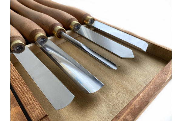 Набор резцов токарных по дереву 5 шт, Р6М5 MetalMaster 18978