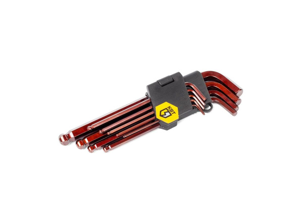 Набор шестигранных ключей с шаром КВТ КШ-9s 82177